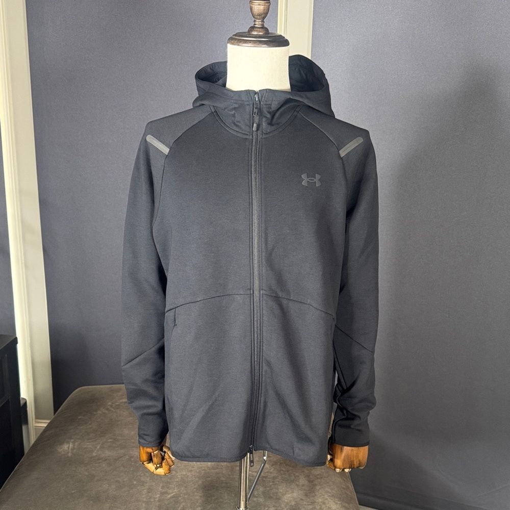 Under Armour Men’s Unstoppable Fleece Hoodie Black Zip Up Size 2XL NEW